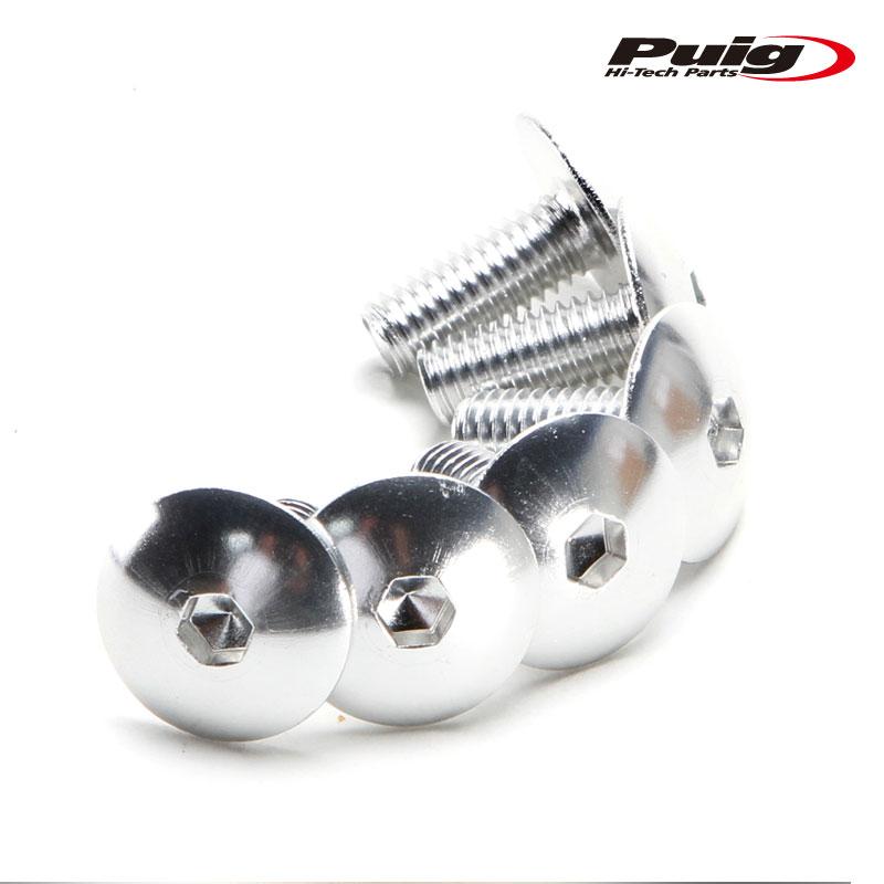 Puig（プーチ） Puig 0611P アルミ ボルト M6×15 (6本セット) [SILVER]汎用 ネジ : RAMBUTAN ...