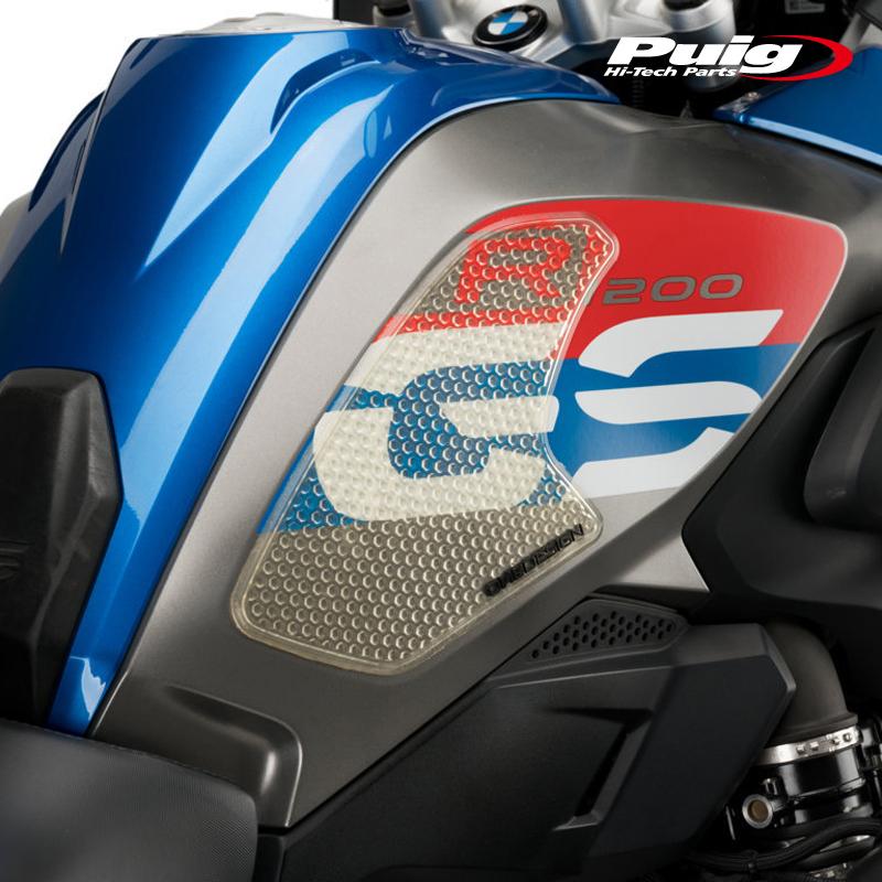 Puig 5632A TANK PADS FUTURE [汎用] SUZUKI [ BLUE ] プーチ タンクパッド Puig Tank Pad - Cycle Gear