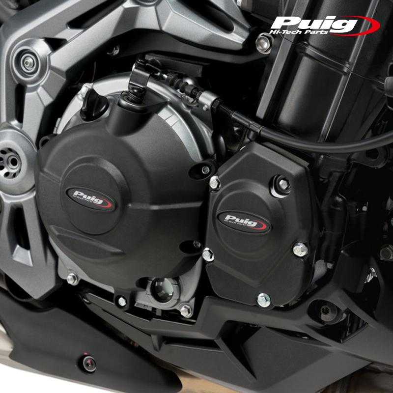 Puig 20135N ENGINE PROTECTOR COVER [BLACK] Kawasaki Z900 (1723) Z900SE