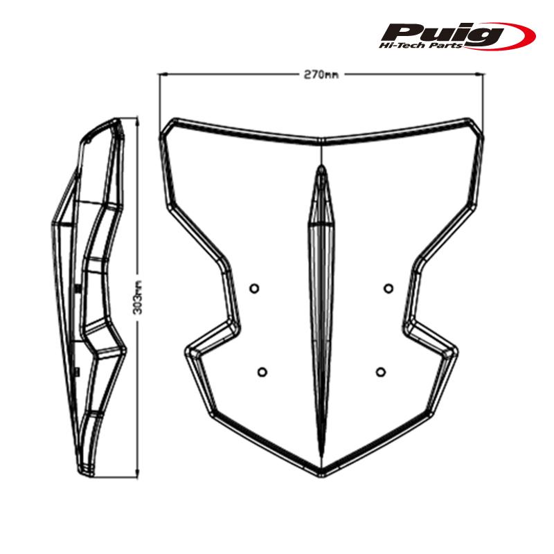 Puig（プーチ） Puig 20285N NEW GENERATION SPORT [BLACK] YAMAHA MT