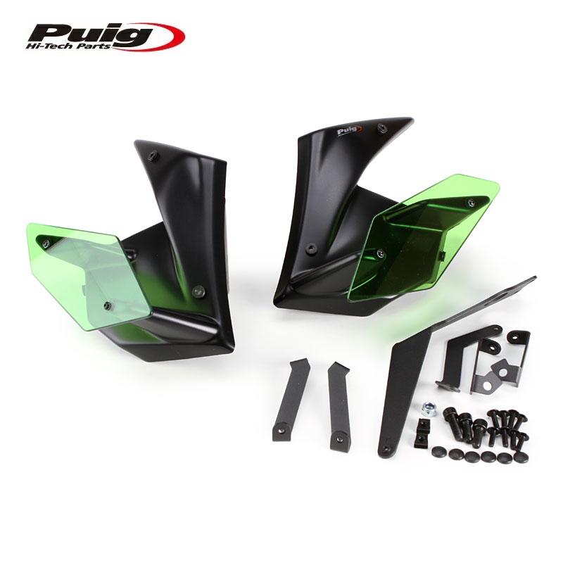 Puig（プーチ） Puig 20327V SIDE SPOILER WINGLET [GREEN] Kawasaki