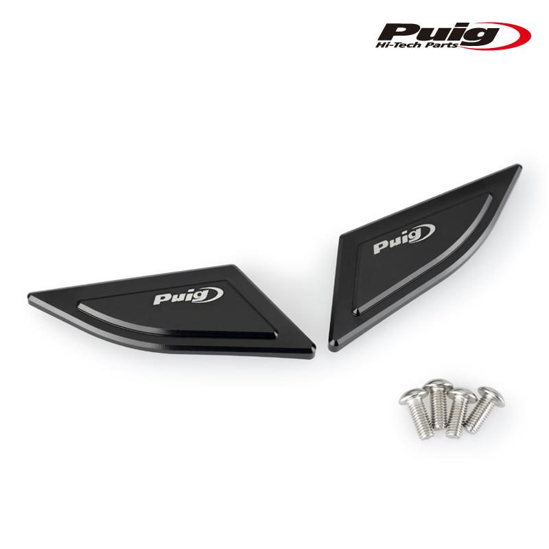 2本セット販売 Puig（プーチ） Puig 20427N REARVIEW MIRRORS CAPS [BLACK] DUCAT