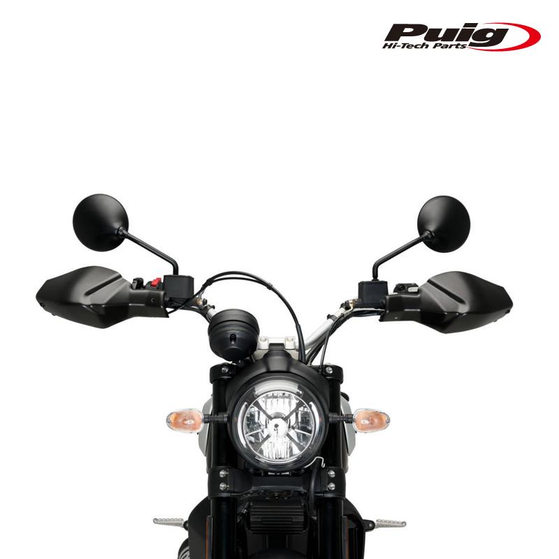 Puig 20509J HANDGUARDS EXTENSION [MATT BLACK] SCRAMBLER1100 (18-20) SCRAMBLER ICON (18-21) DESERT SLED/ CLASSIC/ プーチ スクリーン カウル_1