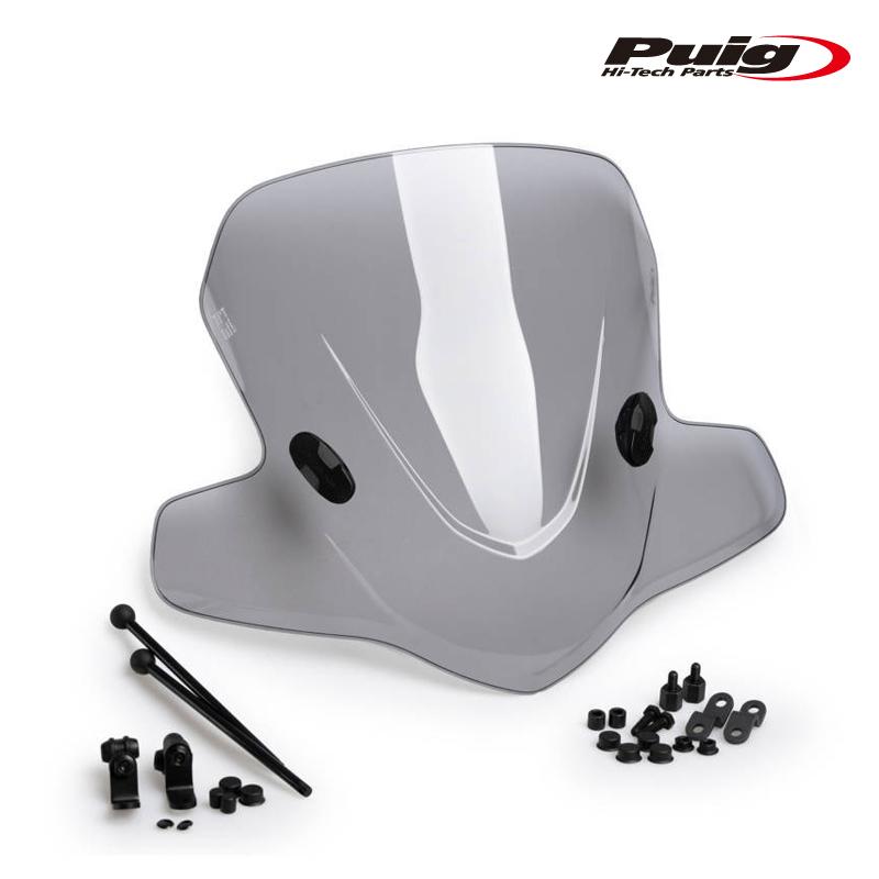 Puig 20528H WINDSHIELD CITY TOURING [SMOKE] KYMCO AGILITY 125 CITY(20-23) AGILITY 50 CITY 4T(20-26) プーチ スクリーン カウル_2