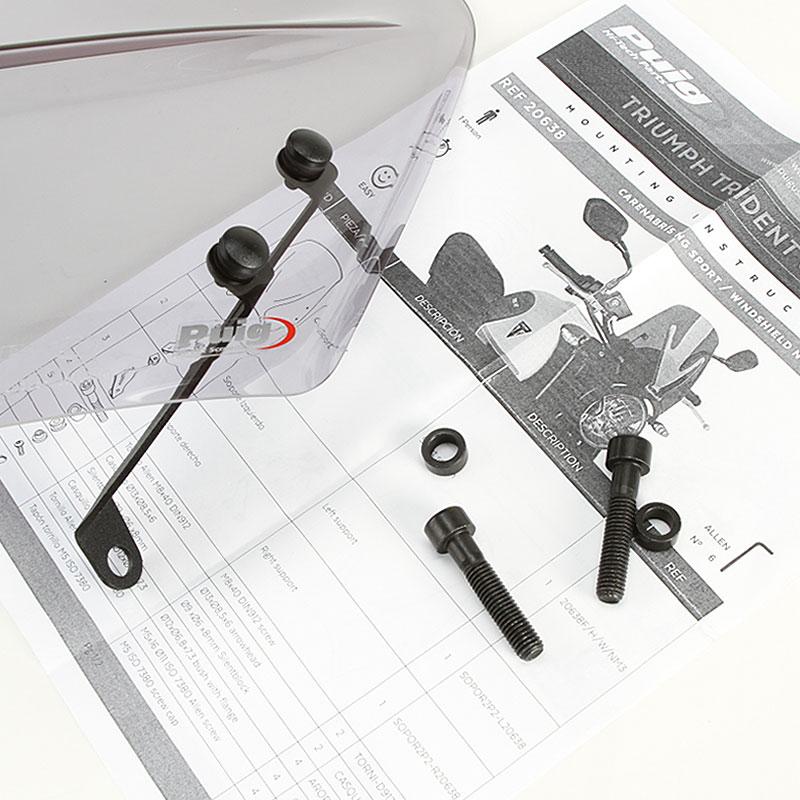 Puig（プーチ） Puig 20638H NEW GENERATION WINDSHIELD SPORT [SMOKE