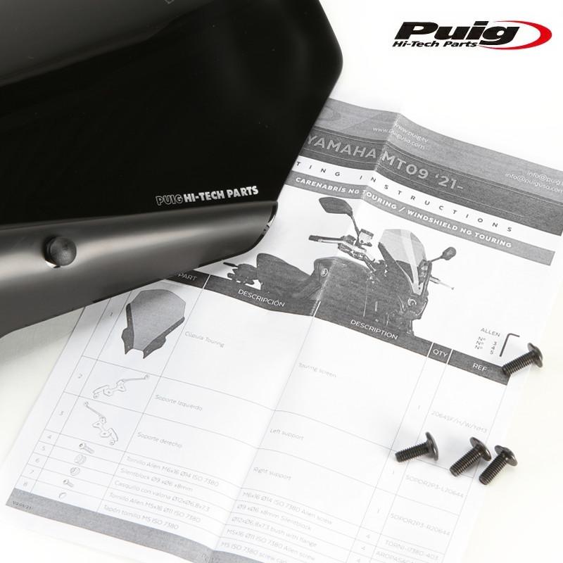 Puig 20645N NEW GENERATION TOURING [BLACK] YAMAHA MT-09 (21-23) MT-09 SP (21-23) プーチ スクリーン カウル_4
