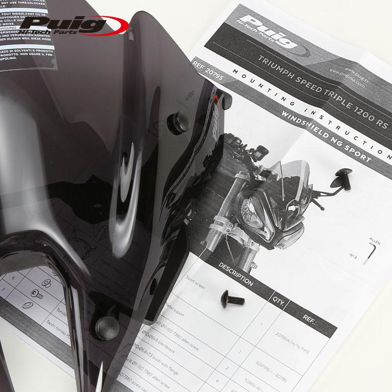 Puig（プーチ） Puig 20795F NEW GENERATION WINDSHIELD SPORT [DARK