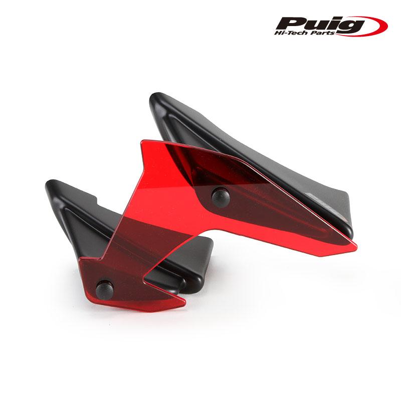 Puig（プーチ） Puig 20832R SIDE SPOILER WINGLET [RED] Kawasaki Z