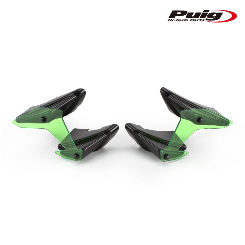 Puig（プーチ） Puig 20832V SIDE SPOILER WINGLET [GREEN] Kawasaki Z