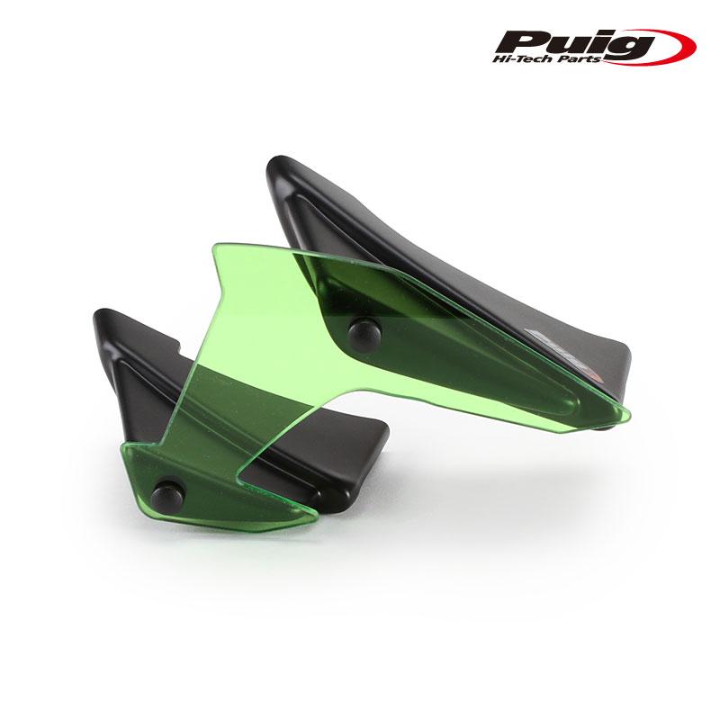 Puig（プーチ） Puig 20832V SIDE SPOILER WINGLET [GREEN] Kawasaki Z