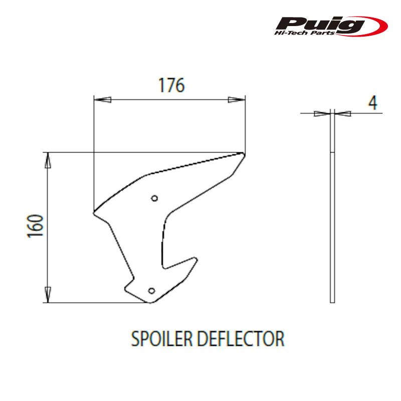 Puig（プーチ） Puig 20832V SIDE SPOILER WINGLET [GREEN] Kawasaki Z