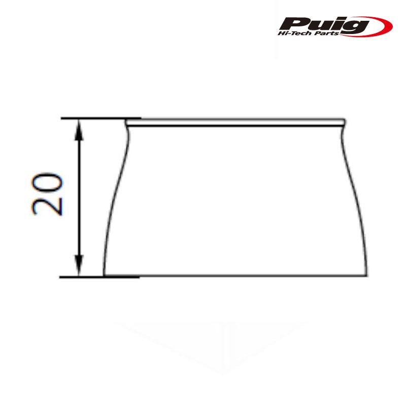 Puig（プーチ） Puig 21013R SPEED BAR ENDS [RED] KAWASAKI