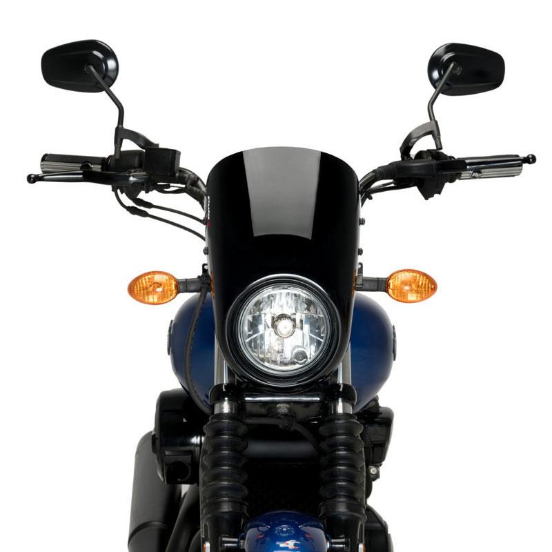 Puig 21085N SEMIFARING ANARCY [BLACK] Harley Davidson STREET 750 XG750 (15-20) プーチ プーチ セミフェアリング