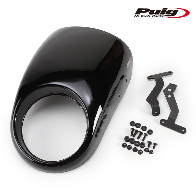 Puig 21085N SEMIFARING ANARCY [BLACK] Harley Davidson STREET 750 XG750 (15-20) プーチ プーチ セミフェアリング