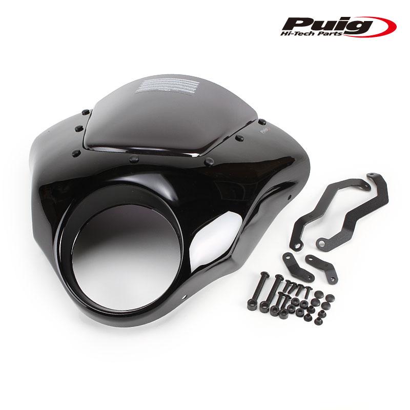 Puig 21104F SEMIFARINGS DARK NIGHT [DARK SMOKE GlossBlack] HONDA CMX1100 REBEL (21-25) CMX 1100 REBEL DCT (21-25) プーチ セミフェアリング | Puig | 01