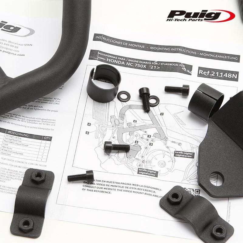 Puig（プーチ） Puig 21148N ENGINE GUARDS [BLACK] HONDA NC750
