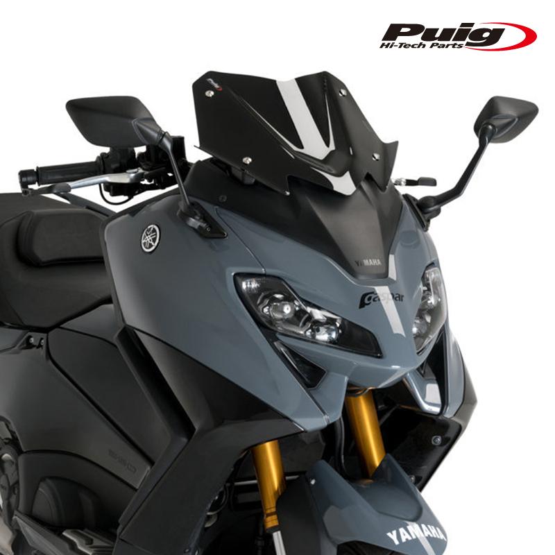 Parabrezza Puig V-Tech Line Sport Nero - Per Moto, Design Aerodinamico Da Galleria Del Vento