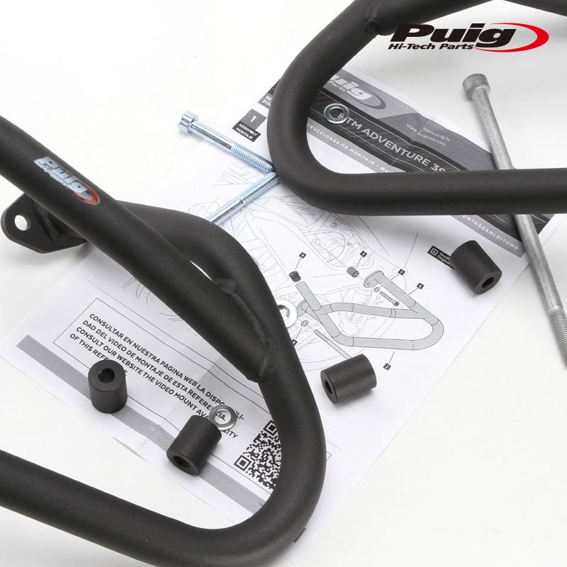 Puig（プーチ） Puig 21309N ENGINE GUARDS [BLACK] KTM 390 ADVENTURE