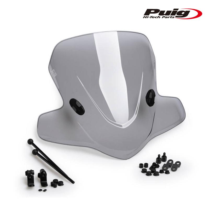 Puig 21328H WINDSHIELD CITY TOURING [SMOKE] KEEWAY F-ACT EVO 125 ie 4T E5 (21-25) プーチ スクリーン カウル_3