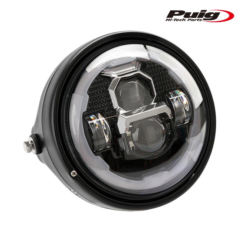 フェネル　FR　ライドライン Puig（プーチ） Puig 21346N LED LUMEN Z HEADLIGHT[BLACK] 汎用 LED