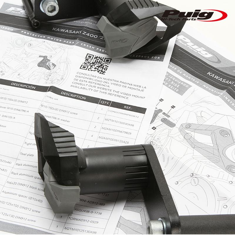 Puig（プーチ） Puig 21399N FRAME SLIDERS [R19] Kawasaki Z400 (23