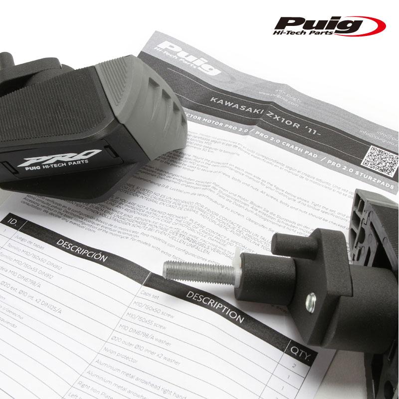 Puig（プーチ） Puig 21428N FRAME SLIDERS [Pro 2.0] Kawasaki ZX-10R