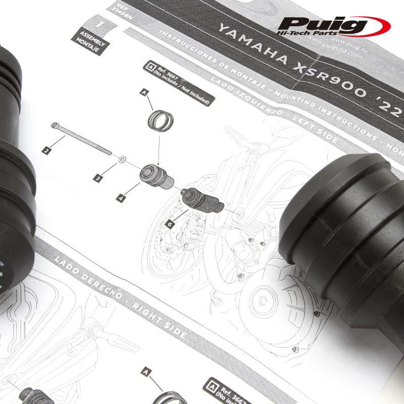 Puig（プーチ） Puig 21458N FRAME SLIDERS [Vintage 2.0] YAMAHA