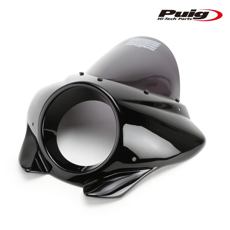 Puig 21461F SEMIFARINGS MIRAGE TOURING Gloss Black [DARK SMOKE] HONDA CMX 1100 REBEL/DCT (21-25) プーチ スクリーン カウル_1