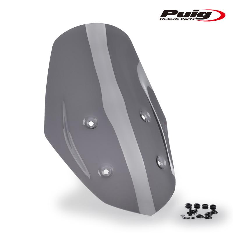Puig 21484F TOURING SCREEN [DARK SMOKE] MOTO GUZZI V100 MANDELLO (23-24) プーチ ツ−リングスクリーン
