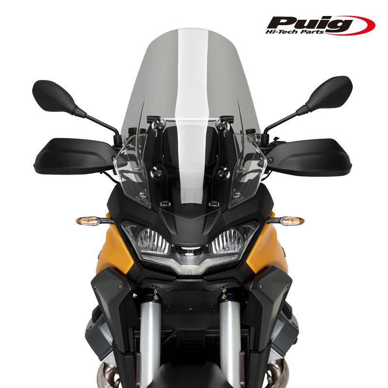 Puig 21484H TOURING SCREEN [SMOKE] MOTO GUZZI V100 MANDELLO (23-25) プーチ ツ−リングスクリーン