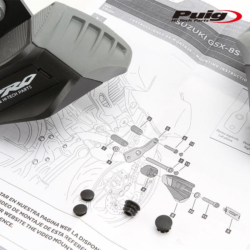 Puig（プーチ） Puig 21622N FRAME SLIDERS [Pro 2.0] SUZUKI GSX-8S
