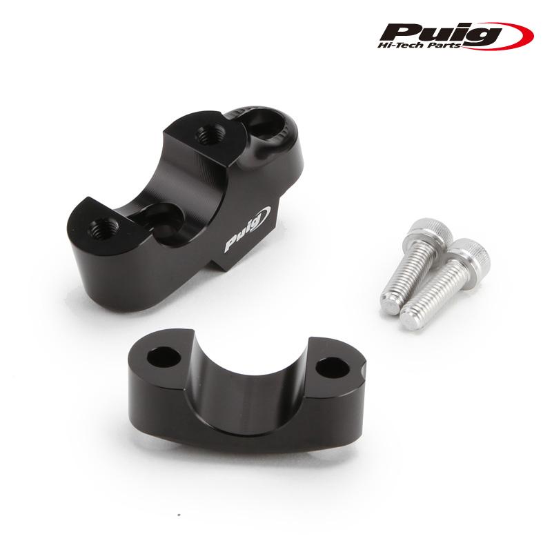 Puig 21751N PULLBACK RISERS [BLACK] UP25mm BACK16mm Φ29mm 汎用
