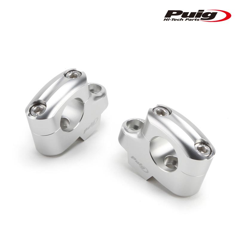 Puig 21751P PULLBACK RISERS [SILVER] UP25mm BACK16mm Φ29mm 汎用 プーチ プルバックライザー_2