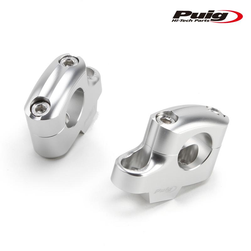 Puig 21751P PULLBACK RISERS [SILVER] UP25mm BACK16mm Φ29mm 汎用 プーチ プルバックライザー_4
