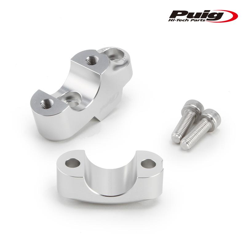 Puig 21751P PULLBACK RISERS [SILVER] UP25mm BACK16mm Φ29mm 汎用 プーチ プルバックライザー_7