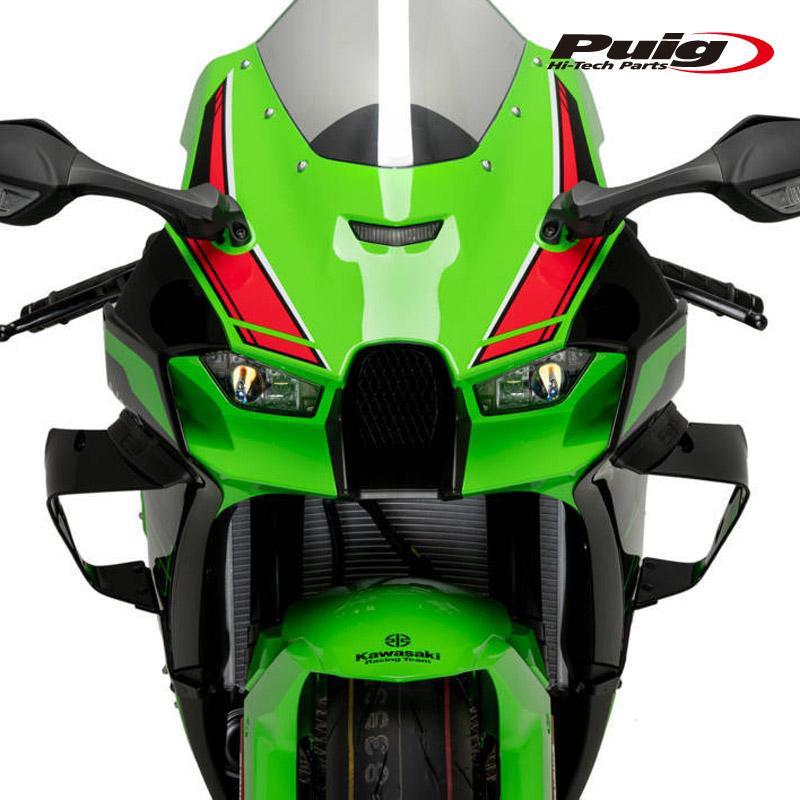 Puig 21782N SIDE SPOILER WINGLET [BLACK] Kawasaki ZX-10R (21-24