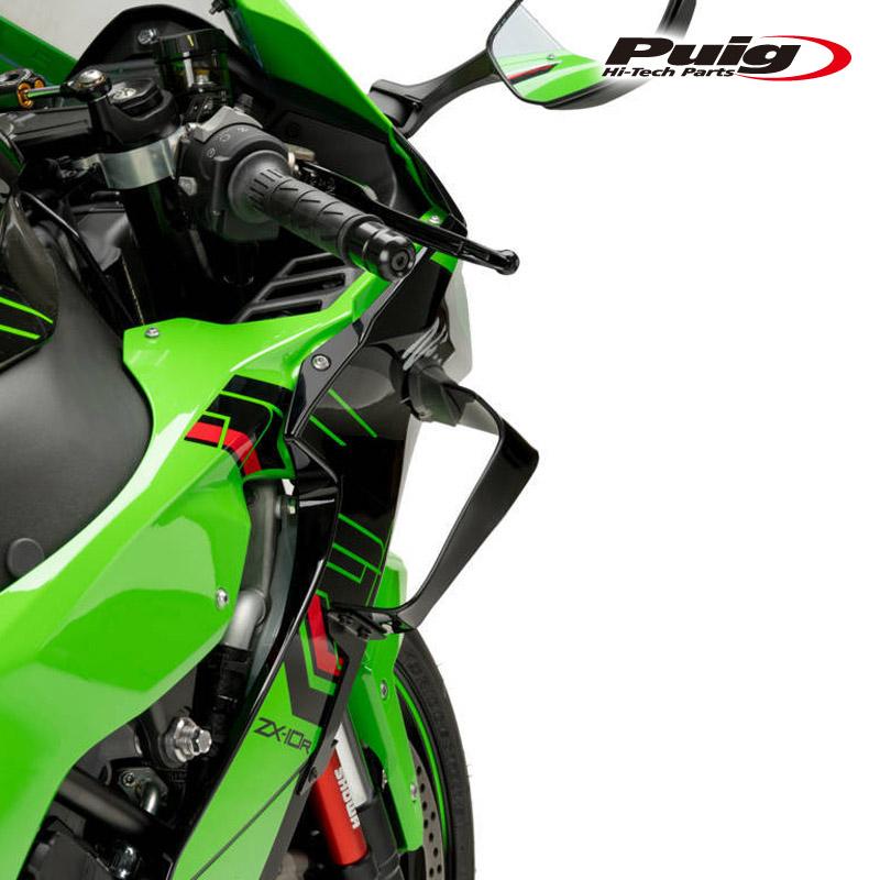 Puig 21782N SIDE SPOILER WINGLET [BLACK] Kawasaki ZX10R (2124) ZX