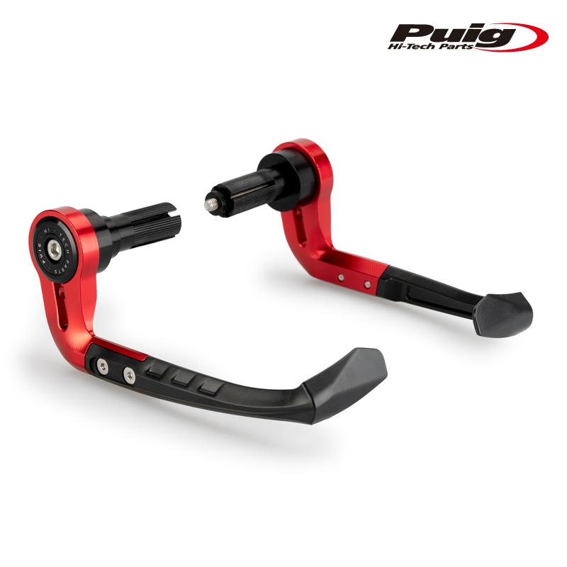 Puig 21993R BRAKE LEVER PROTECTOR RAW [RED] 汎用 プーチ ブレーキレバープロテクター_2