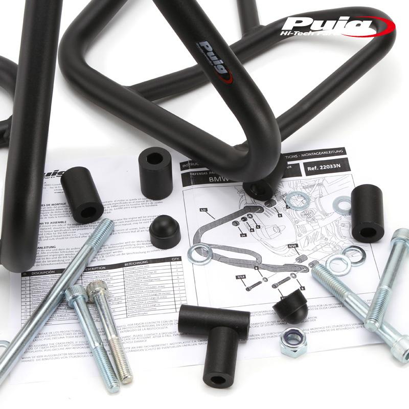アクセサリー sa Puig（プーチ） Puig 22033N ENGINE GUARDS [BLACK] BMW R12 NINET (24