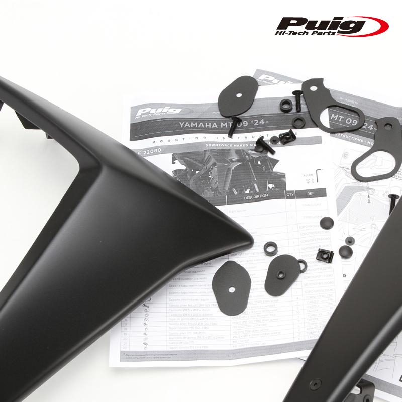 puig プーチ　MT09 2020〜2024 フロント・サイドスポイラー Puig（プーチ） Puig 22080J DOWNFORCE NAKED SIDE SPOILERS [MATT