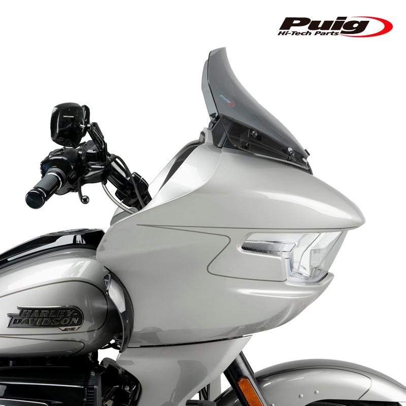 Puig 22108H HIGH-ROAD SPORT TOURING [SMOKE] HARLEY DAVIDSON ROAD GLIDE FLTRX (24-25)プーチ スクリーン カウル_2