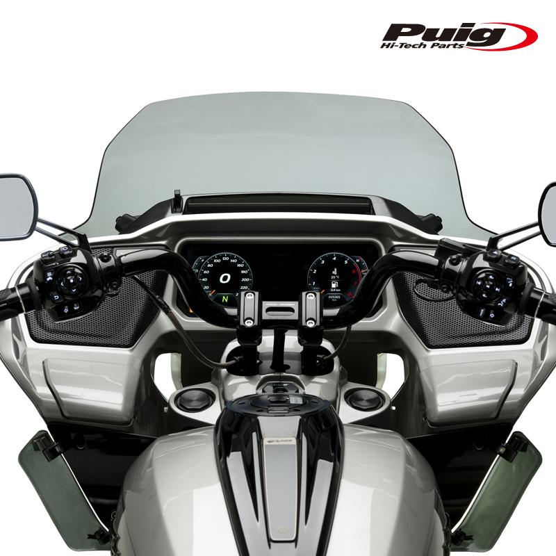 Puig 22108H HIGH-ROAD SPORT TOURING [SMOKE] HARLEY DAVIDSON ROAD GLIDE FLTRX (24-25)プーチ スクリーン カウル_3