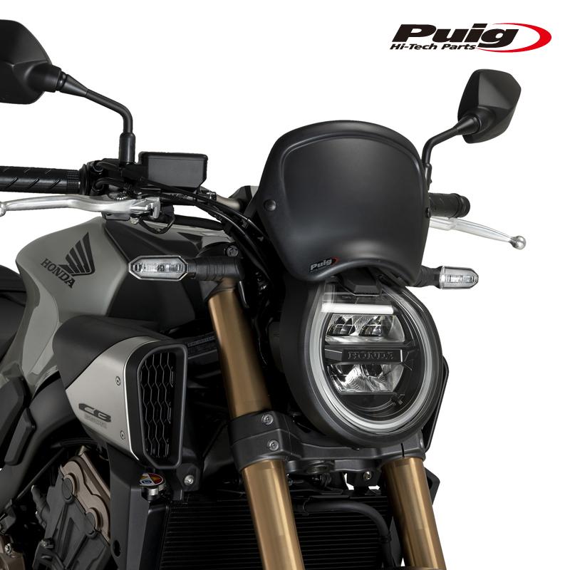 CB フロントカウル Puig（プーチ） Puig 22138J ABS FRONTAL PLATE[MATT BLACK] HONDA