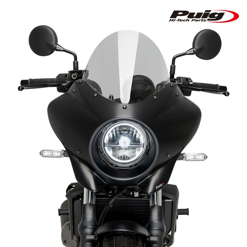 フロントカウル　エリミネーター　ELIMINATOR　Puig　スクリーン Puig（プーチ） Puig 22145H SEMIFARINGS MIRAGE SPORT [MATT BLACK