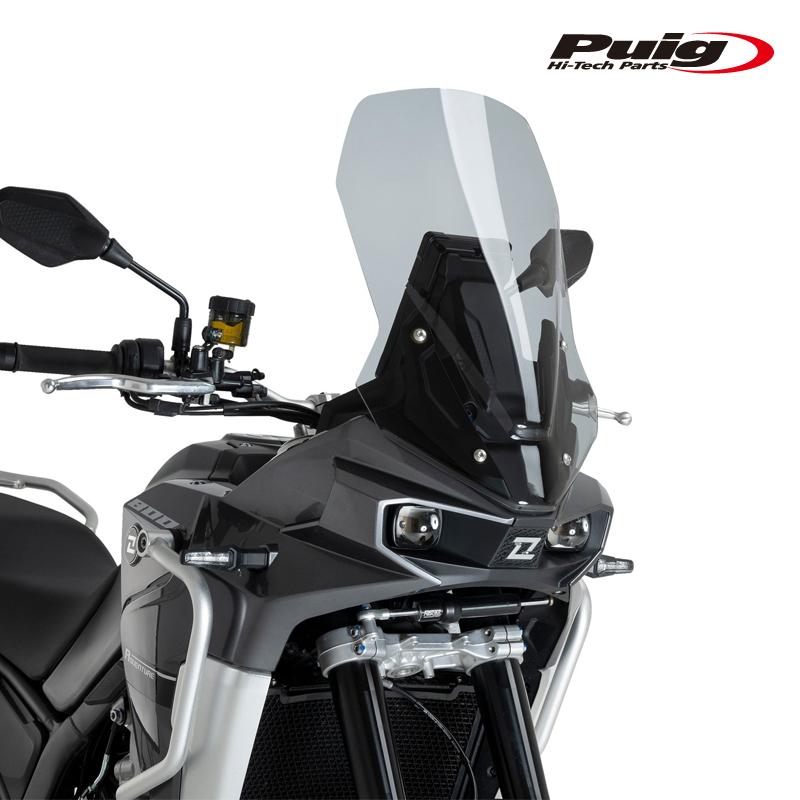 ken kun様ファイブスター3ミリ52跳ね上げセンサーカットフロントスクリーン Puig（プーチ） Puig 22287H SCREEN TOURING [SMOKE] KOVE 800X PRO