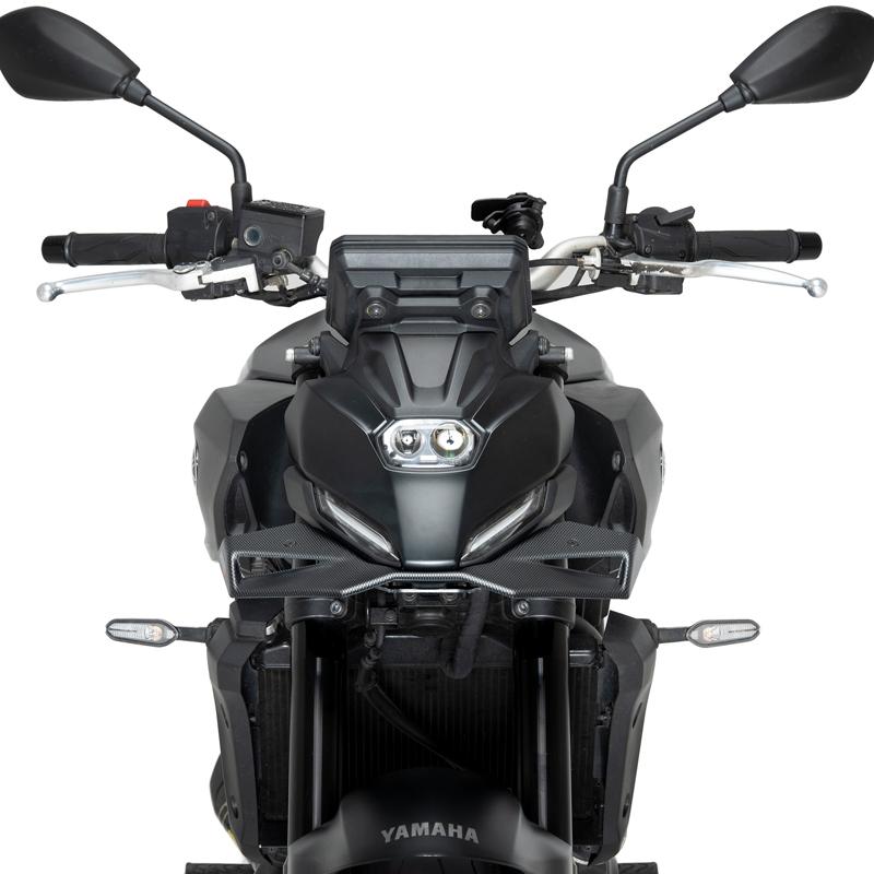Puig 22417C DOWNFORCE NAKED FRONTAL SPOILERS [CARBON LOOK] YAMAHA MT-07(25-) プーチ フロントダウンフォース ネイキッドスポイラー_1