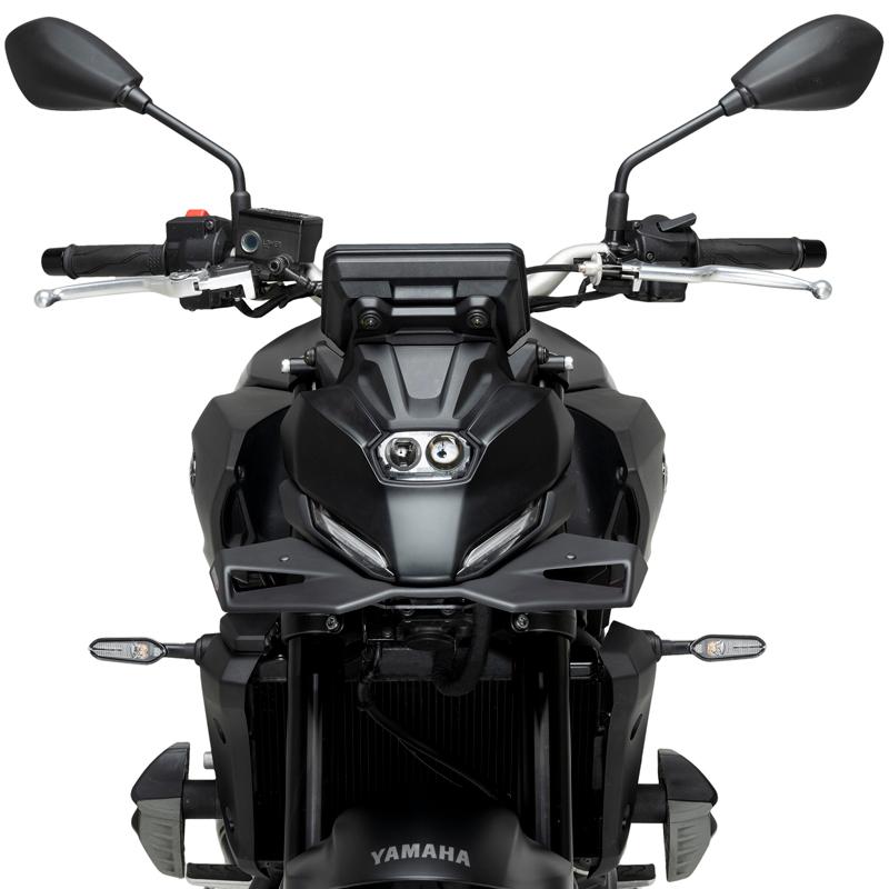 Puig 22417J DOWNFORCE NAKED FRONTAL SPOILERS [MATT BLACK] YAMAHA MT-07(25-) プーチ フロントダウンフォース ネイキッドスポイラー_1