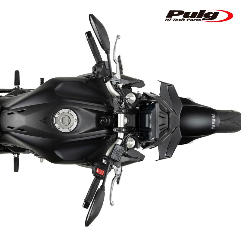 Puig 22417J DOWNFORCE NAKED FRONTAL SPOILERS [MATT BLACK] YAMAHA MT-07(25-) プーチ フロントダウンフォース ネイキッドスポイラー_4