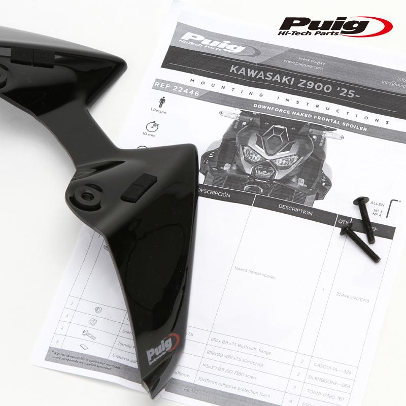 Puig（プーチ） Puig 22446N DOWNFORCE NAKED FRONTAL SPOILERS [BLACK