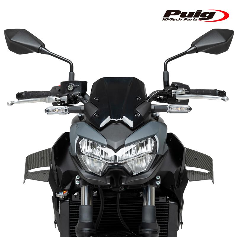Puig 22472C SPOILERS D12 [CARBON LOOK] KAWASAKI Z650(20-) プーチ スポイラー_1